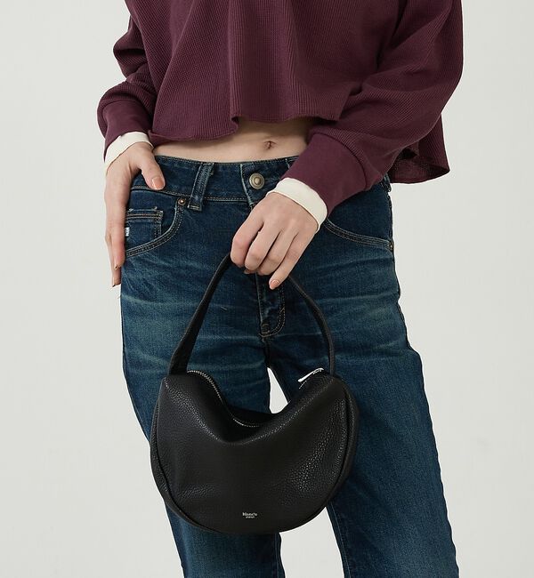 Rouge vif「【blancle/ブランクレ】レザースモールバッグ/S.LEATHER SEMI」|ハンドバッグ|