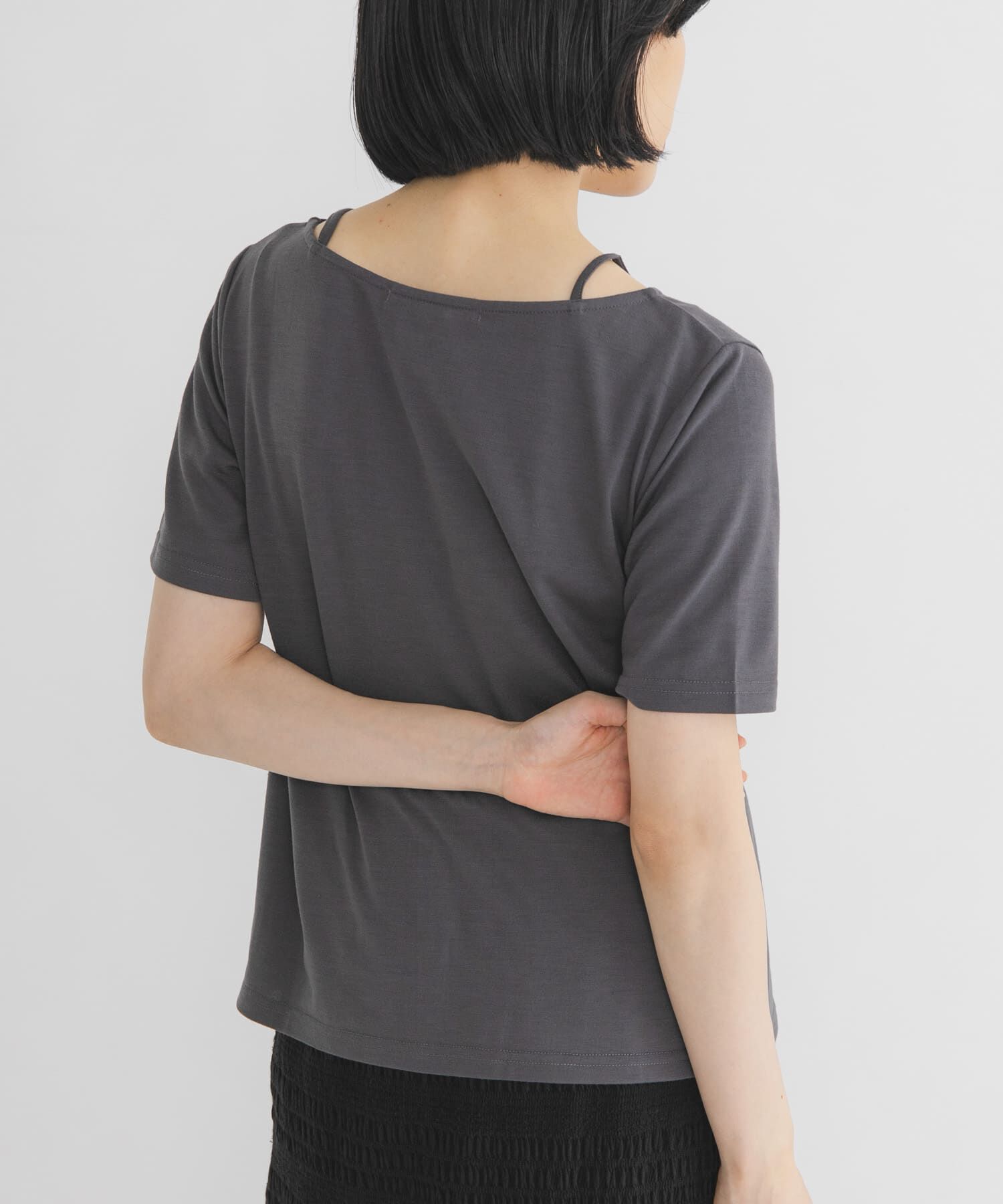  「アシメタックレイヤードTEE」|Tシャツ・カットソー|