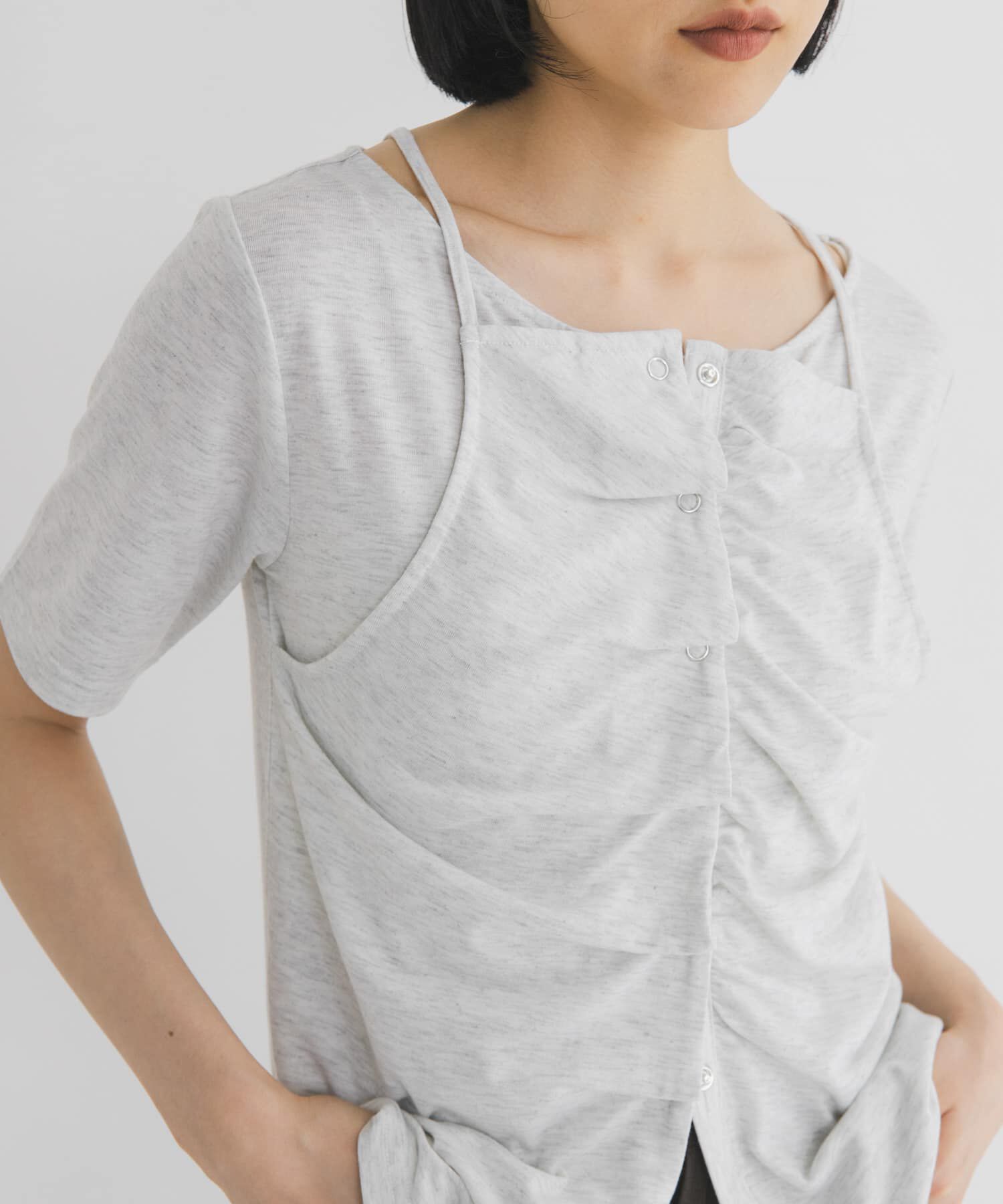  「アシメタックレイヤードTEE」|Tシャツ・カットソー|オートミール