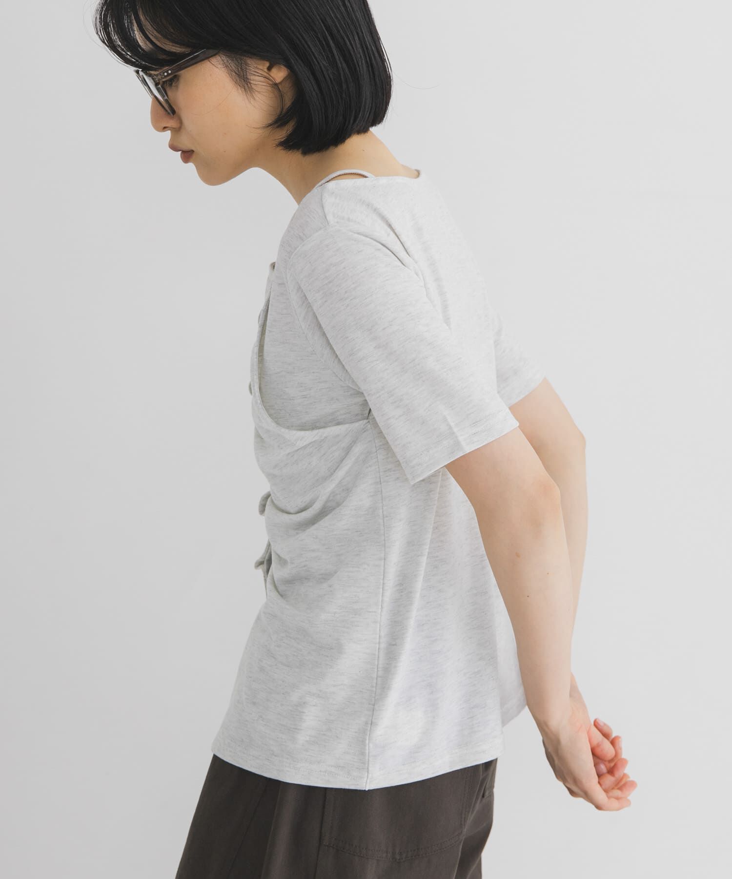  「アシメタックレイヤードTEE」|Tシャツ・カットソー|