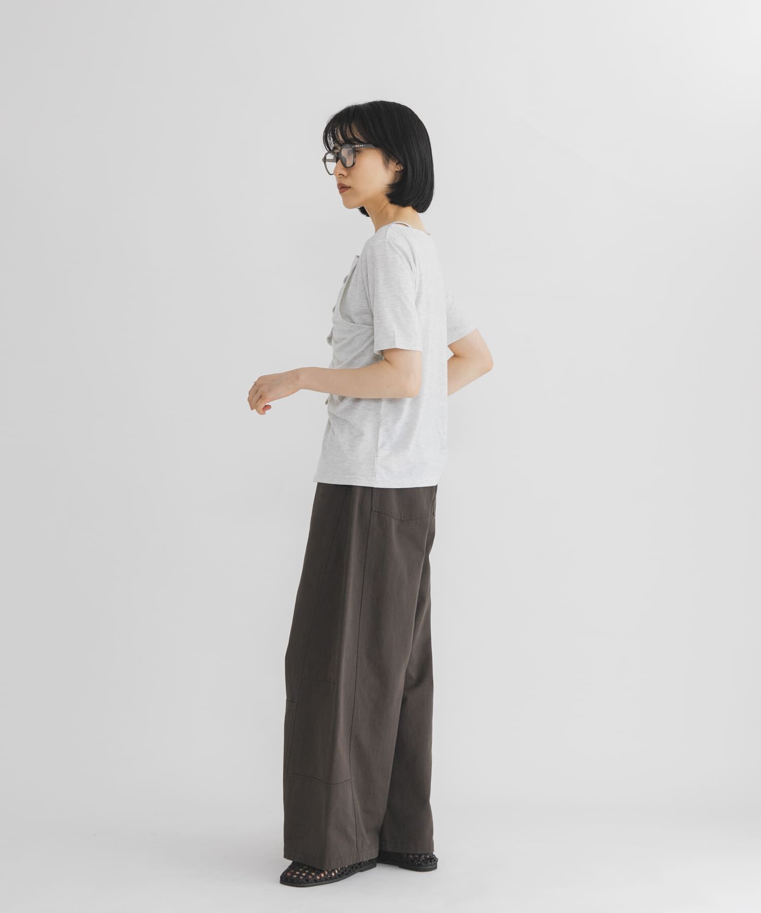  「アシメタックレイヤードTEE」|Tシャツ・カットソー|