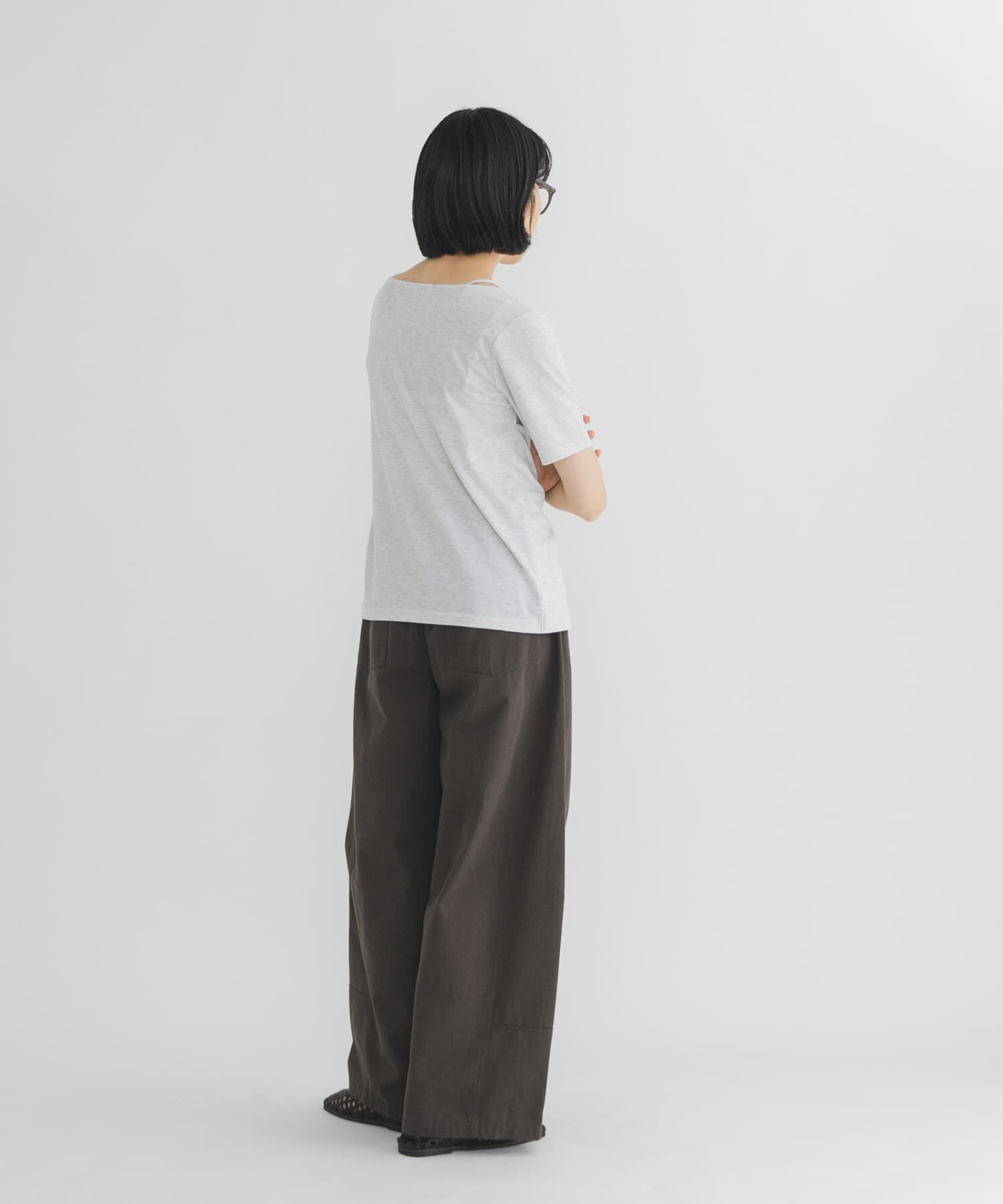  「アシメタックレイヤードTEE」|Tシャツ・カットソー|