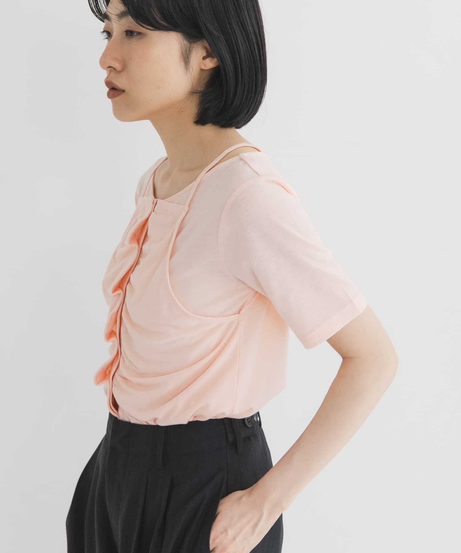  「アシメタックレイヤードTEE」|Tシャツ・カットソー|