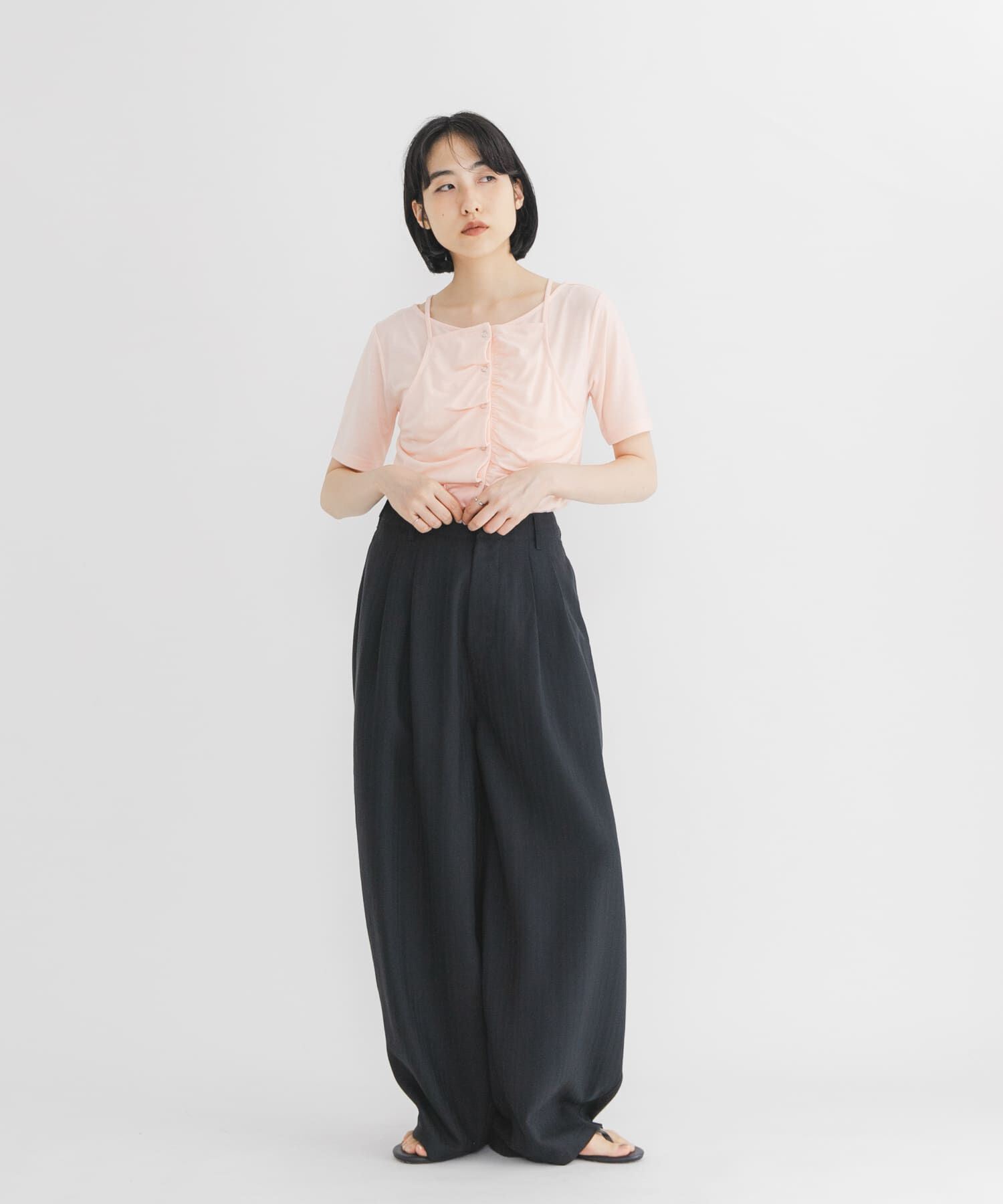 「アシメタックレイヤードTEE」|Tシャツ・カットソー|