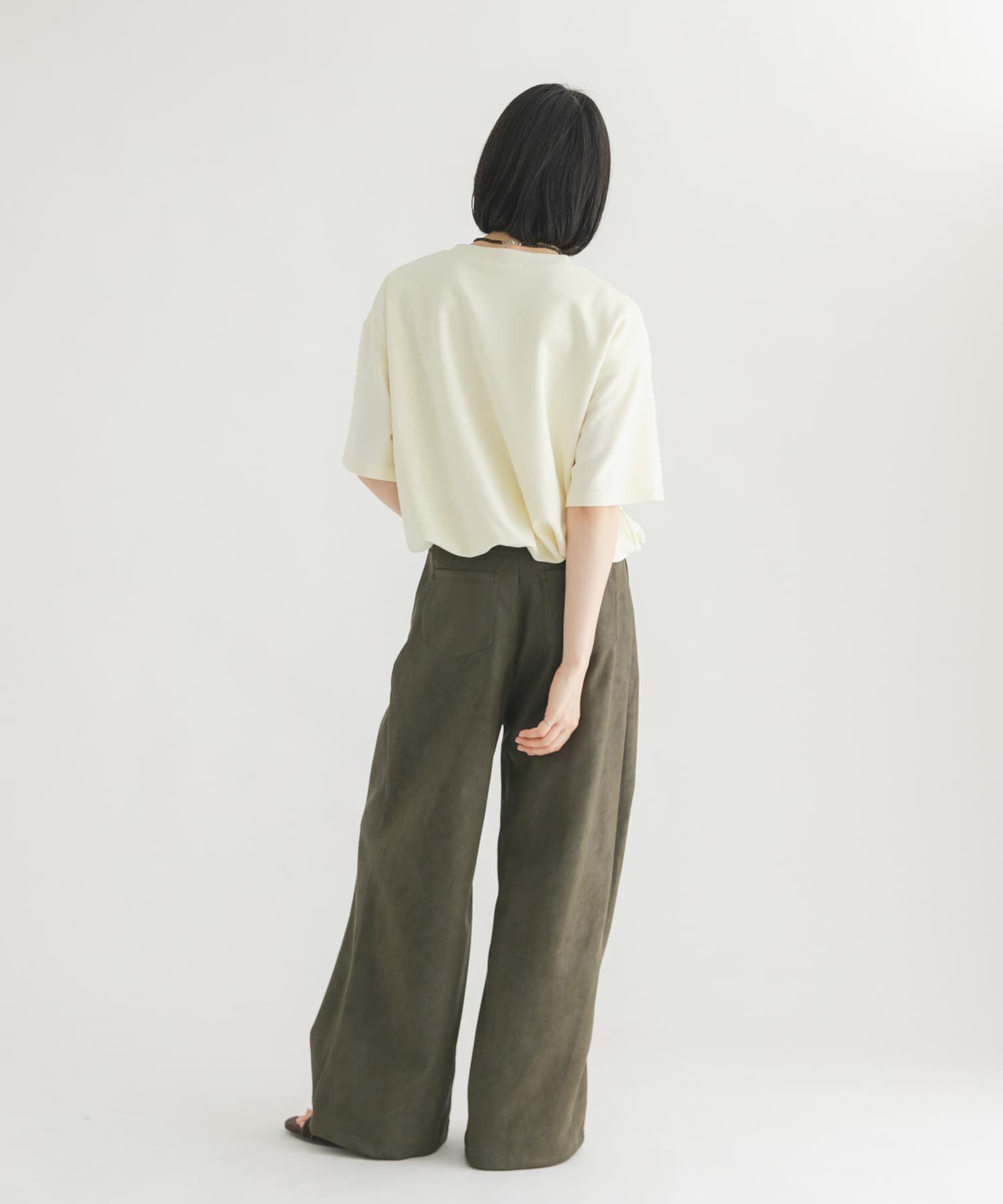  「ハーフスリーブバルーンヘムトップス」|Tシャツ・カットソー|