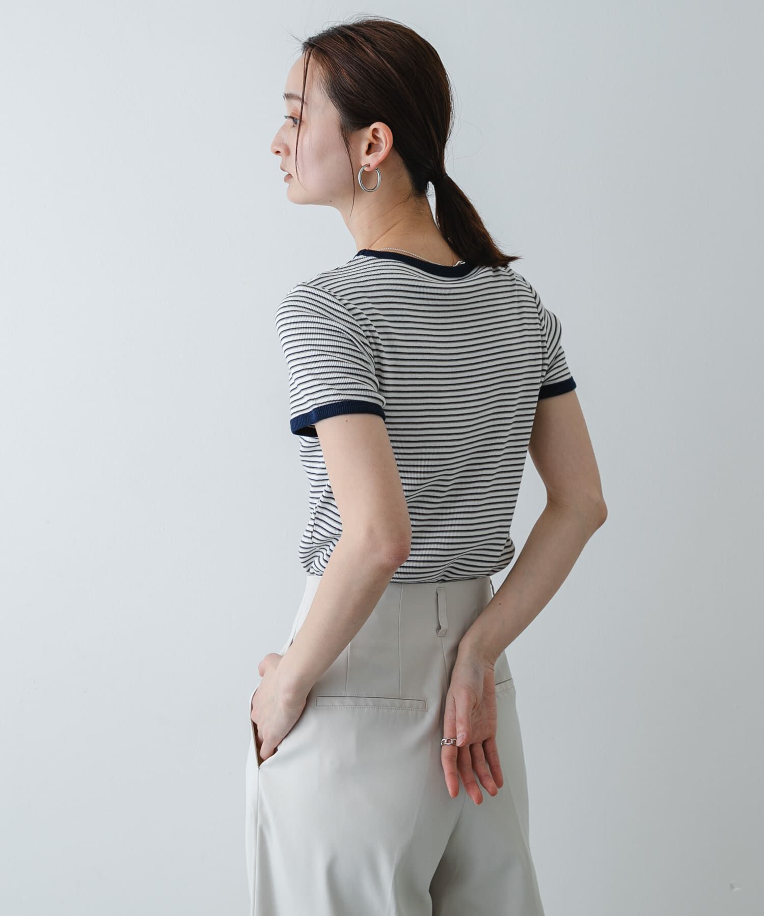 SENSE OF PLACE by URBAN RESEARCH「『別注』Healthknit&times;SENSE OF PLACE ボーダーTシャツ」|Tシャツ・カットソー|