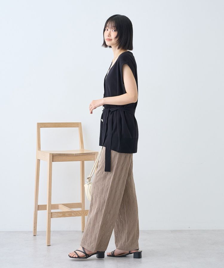 AMERICAN HOLIC「【接触冷感】金ボタンニットジレ」|ベスト・ジレ|