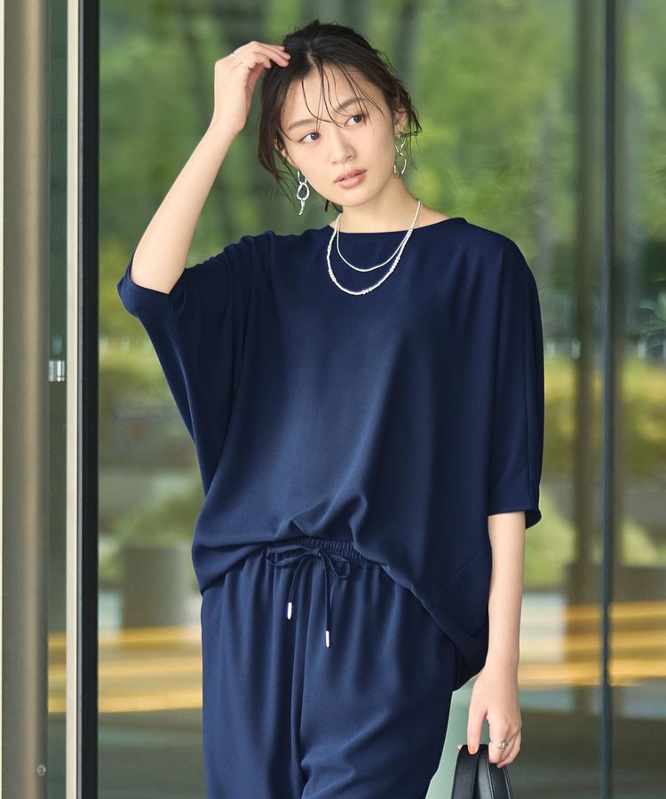 Green Parks「ドルマンスリーブTブラウス」|シャツ・ブラウス|Navy