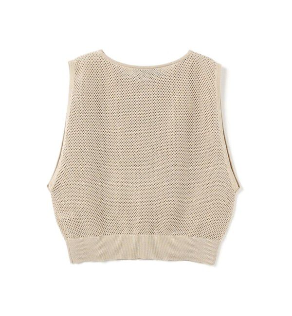 mizuiro ind「mizuiro ind メッシュ柄ベスト」|ベスト・ジレ|