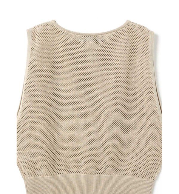 mizuiro ind「mizuiro ind メッシュ柄ベスト」|ベスト・ジレ|