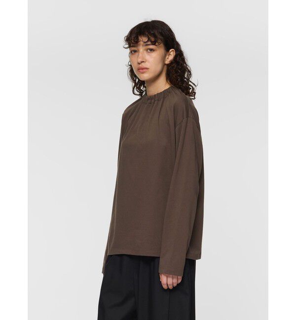 mizuiro ind「mizuiro ind ギャザーハイネックプルオーバー」|Tシャツ・カットソー|