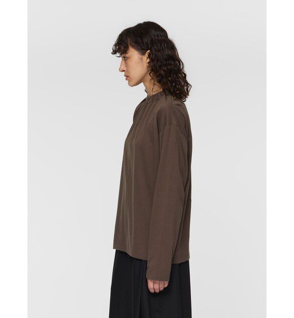 mizuiro ind「mizuiro ind ギャザーハイネックプルオーバー」|Tシャツ・カットソー|