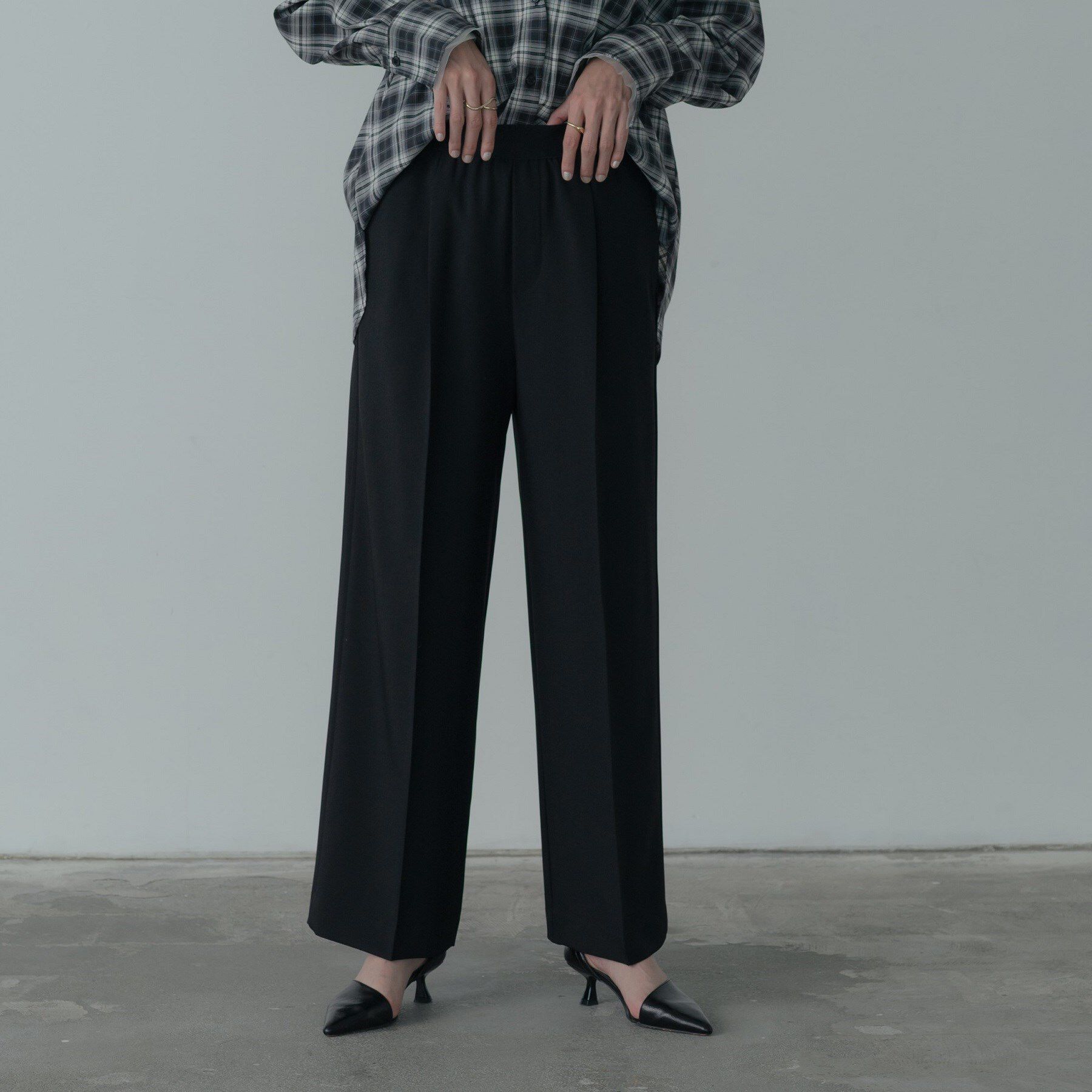 GALLEST「Comfy SET UP｜イージーストレートワイドパンツ【セットアップ対応／通勤/カセット服】」|その他|