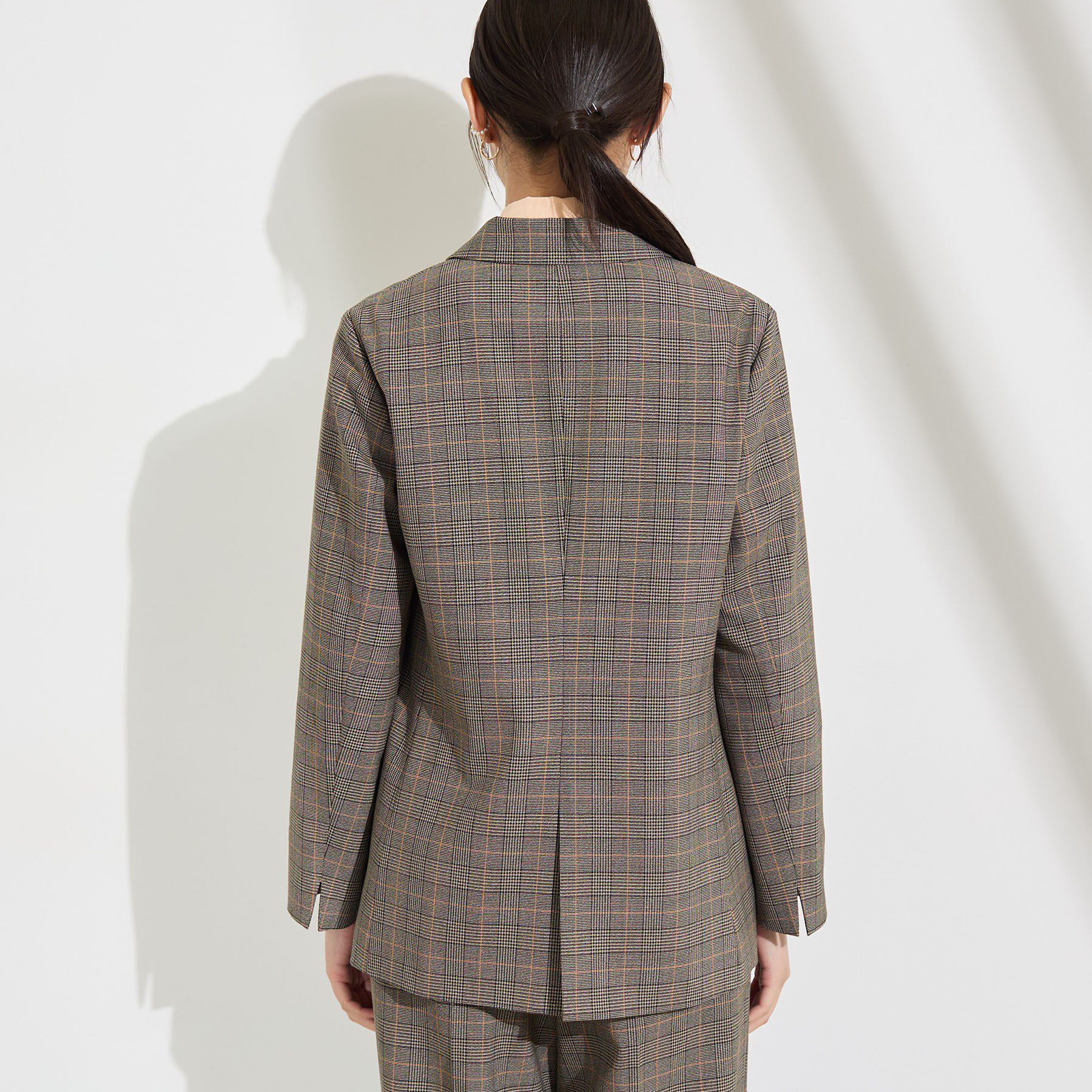 INDIVI「【洗濯機OK／ストレッチ◎】秋はじめのダブルジャケット」|テーラードジャケット|