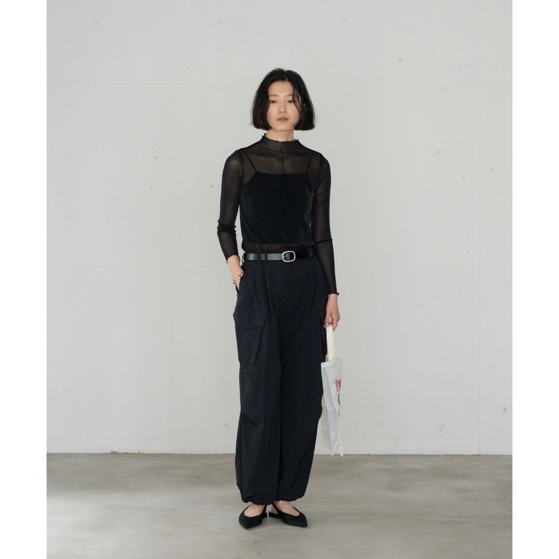 GALLEST「シアーラメハイネックカットソー」|Tシャツ・カットソー|
