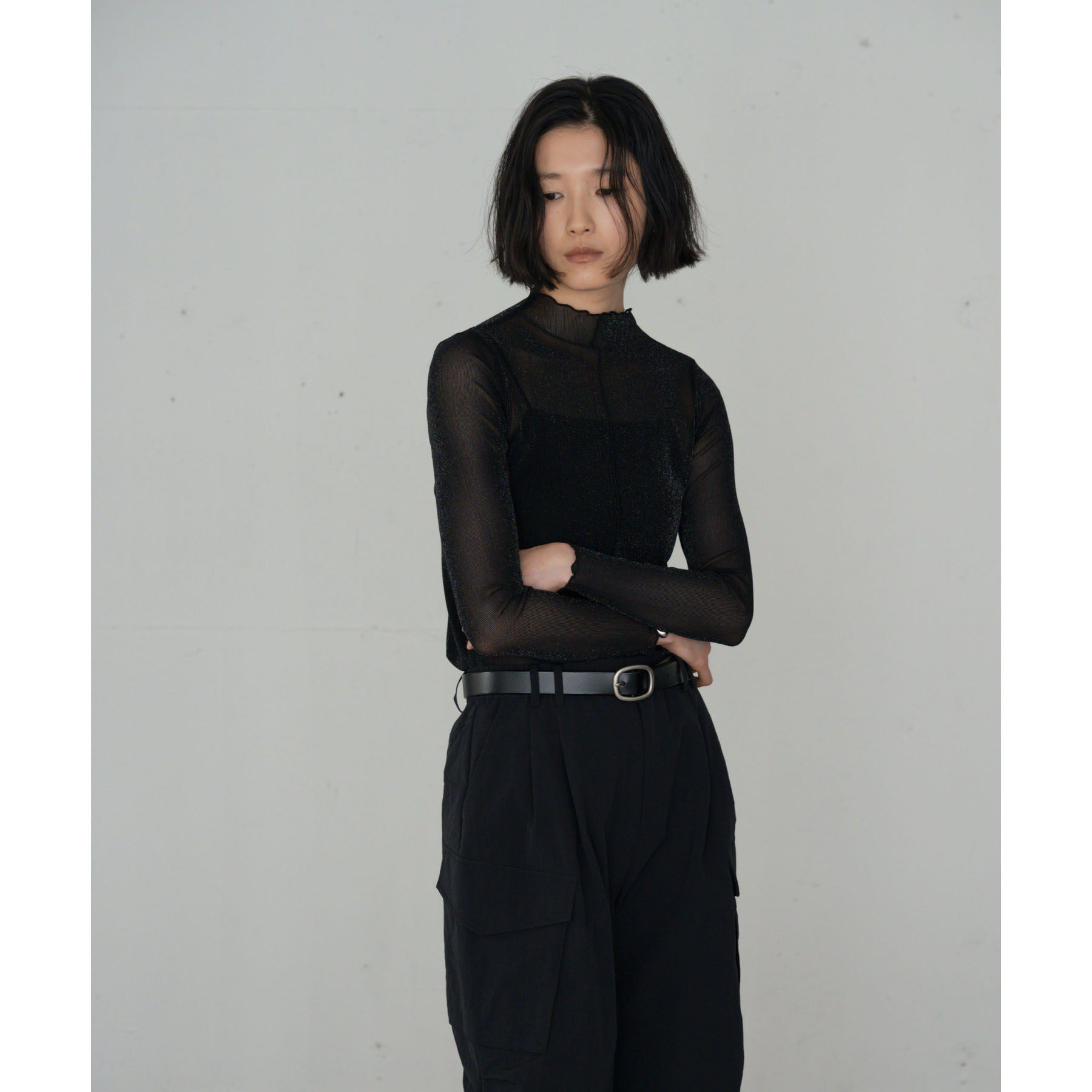 GALLEST「シアーラメハイネックカットソー」|Tシャツ・カットソー|
