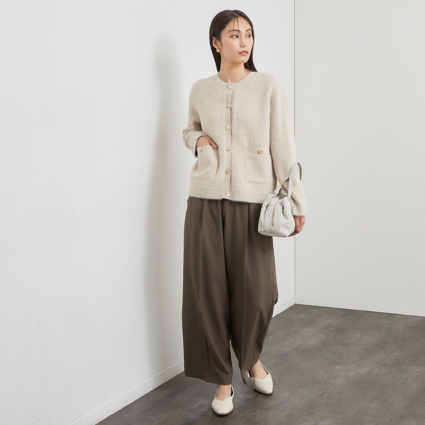 OPAQUE.CLIP「美形シルエット イージーワイドパンツ【洗濯機OK】」|その他|