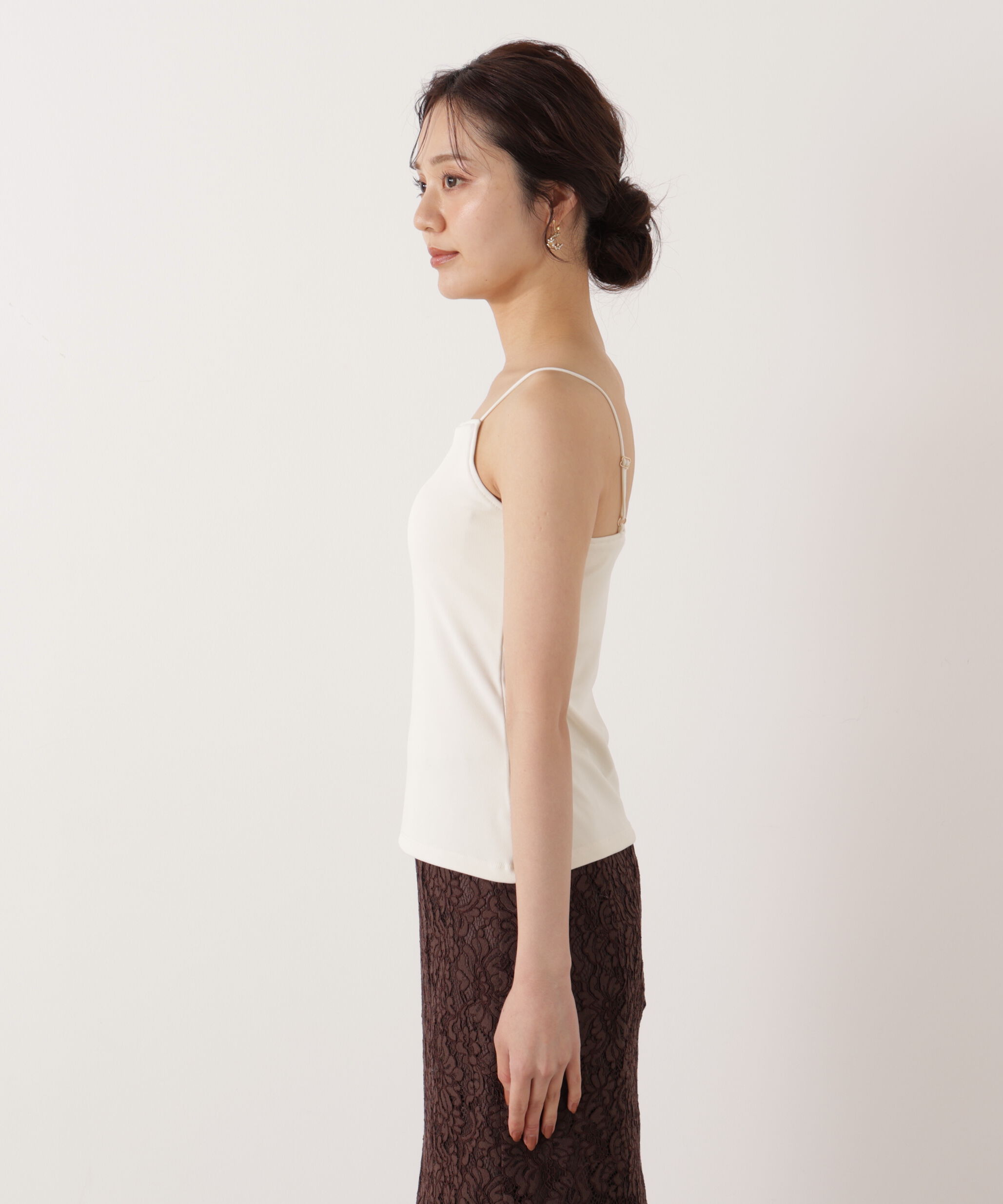 PROPORTION BODY DRESSING「ちら見えガード安心カップ付キャミソール　26SS」|Tシャツ・カットソー|