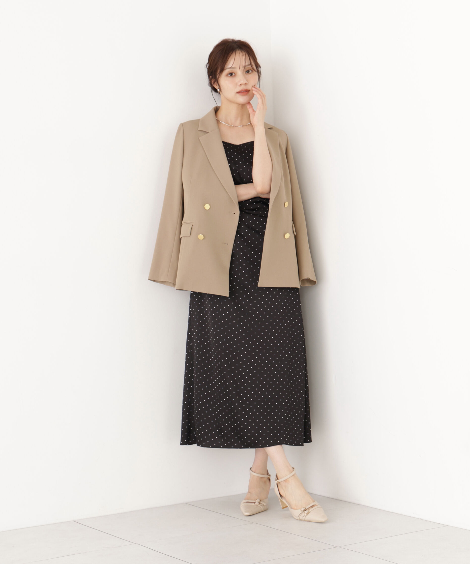 PROPORTION BODY DRESSING「タックキャミワンピース」|ワンピース|