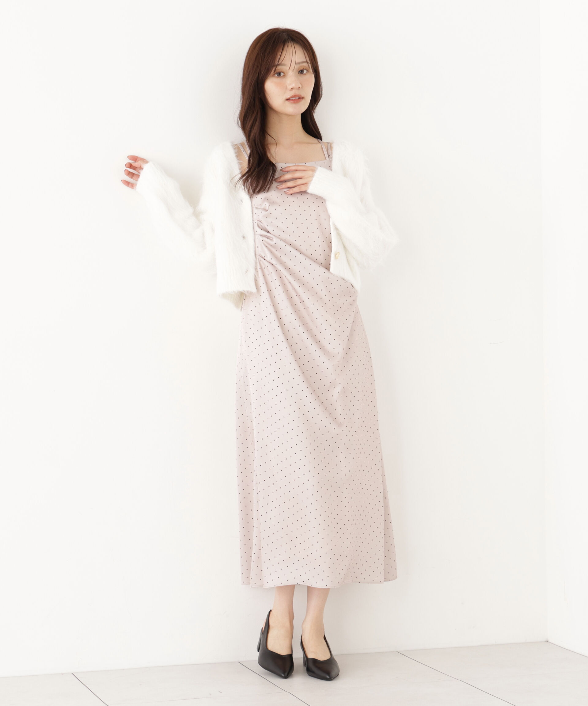 PROPORTION BODY DRESSING「タックキャミワンピース」|ワンピース|ピンクベージ