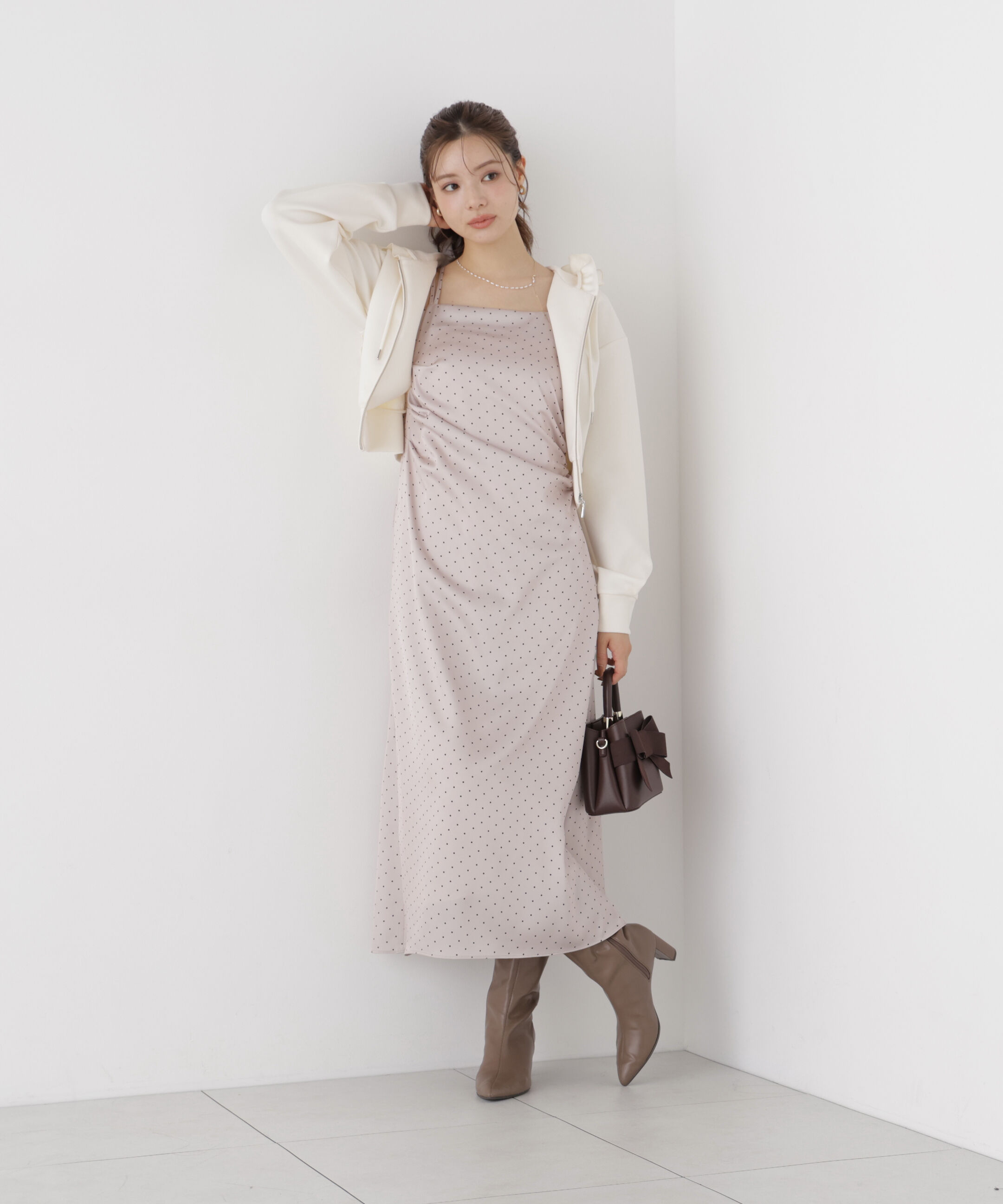 PROPORTION BODY DRESSING「タックキャミワンピース」|ワンピース|