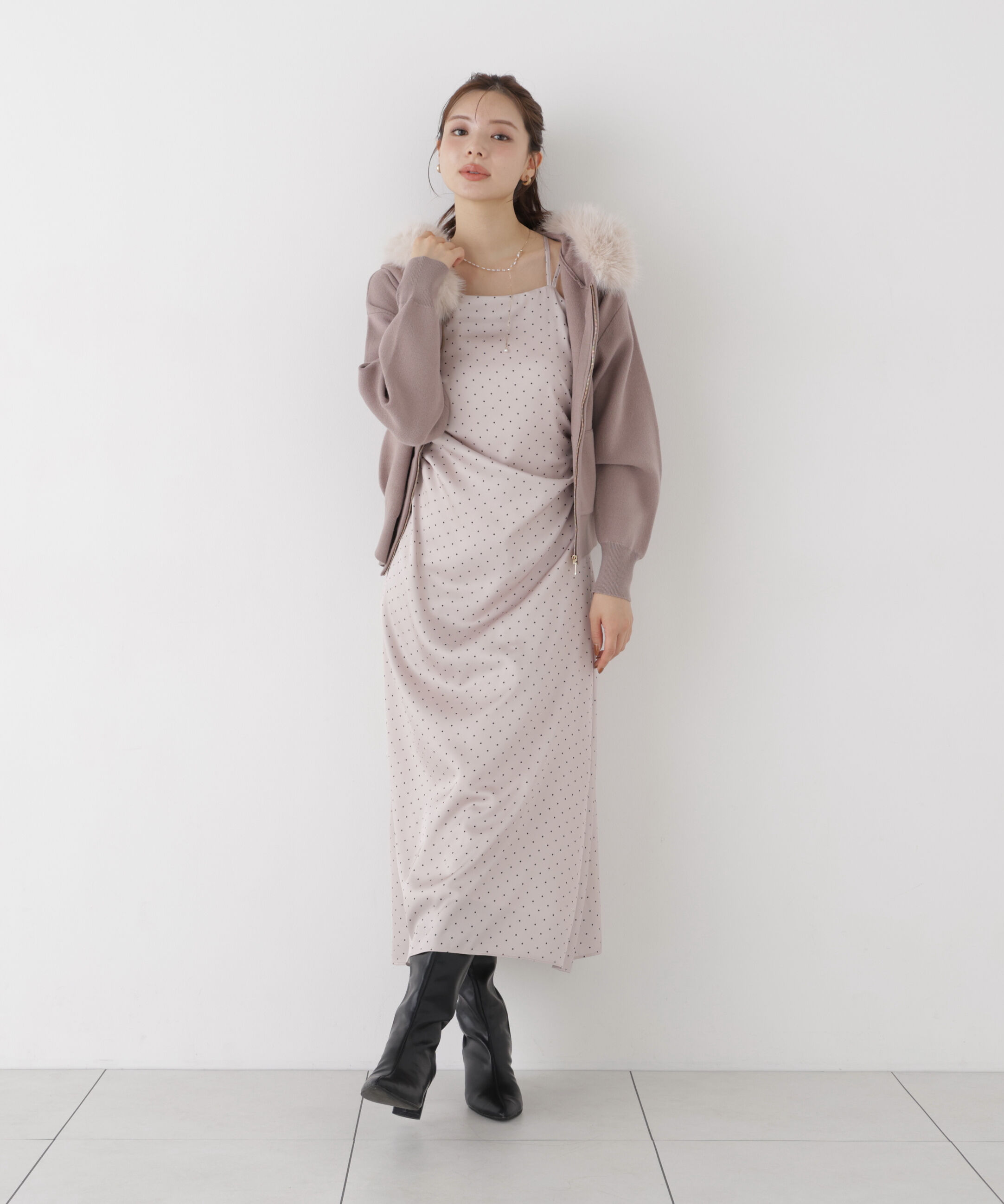PROPORTION BODY DRESSING「タックキャミワンピース」|ワンピース|