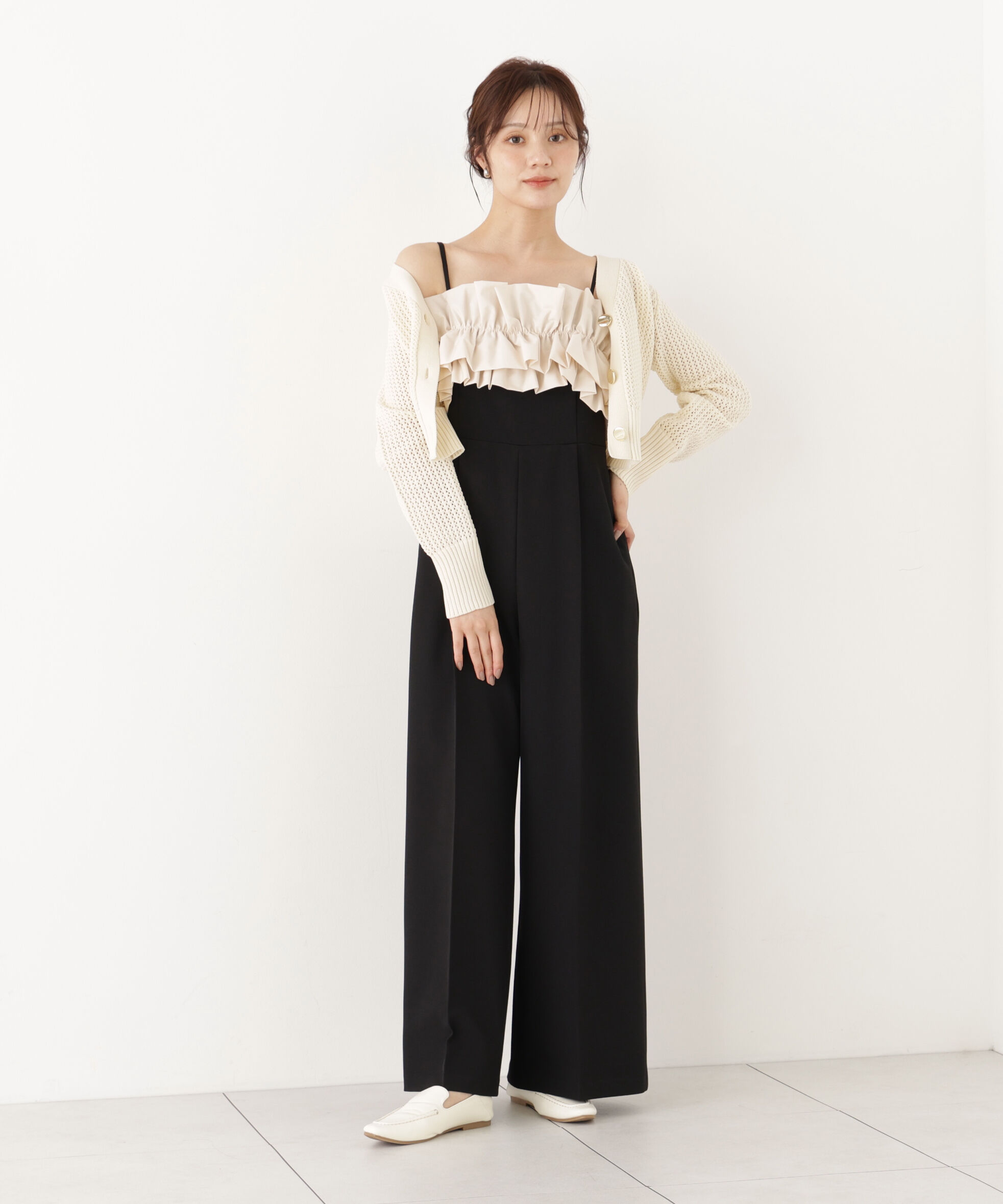 PROPORTION BODY DRESSING「フリルカラーオールインワン」|ワンピース|