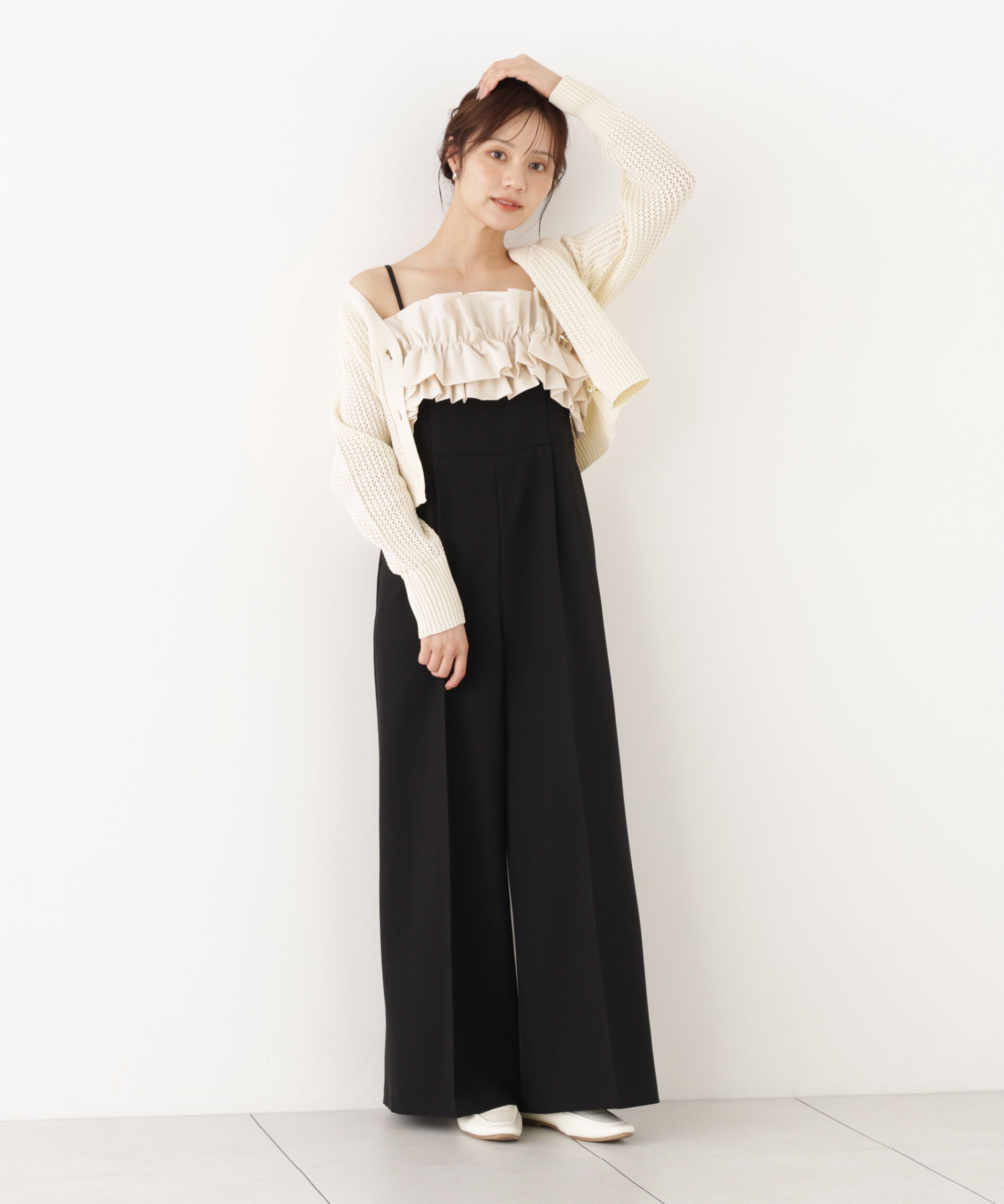 PROPORTION BODY DRESSING「フリルカラーオールインワン」|ワンピース|