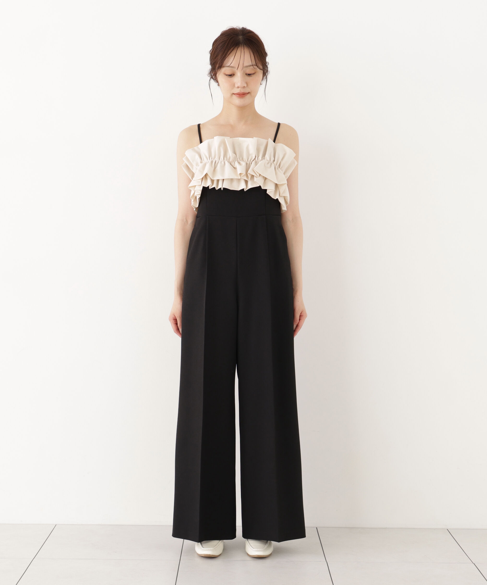 PROPORTION BODY DRESSING「フリルカラーオールインワン」|ワンピース|