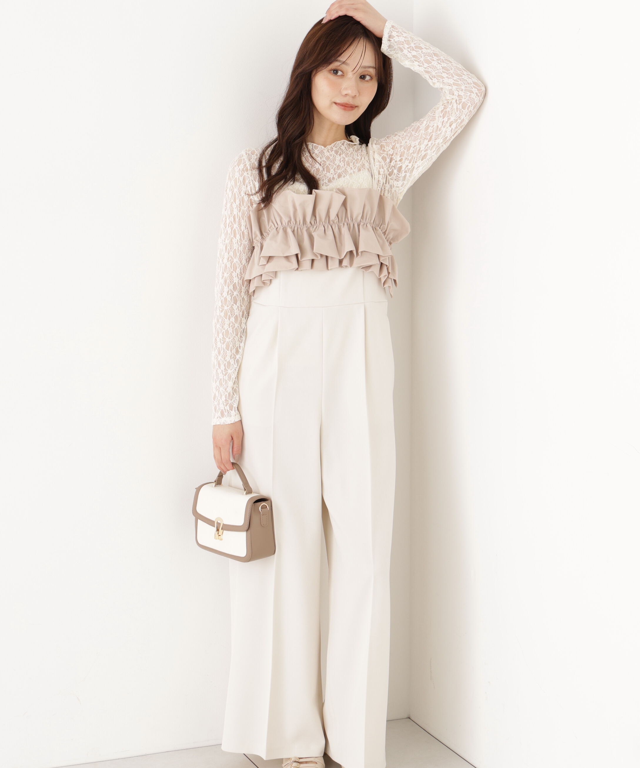 PROPORTION BODY DRESSING「フリルカラーオールインワン」|ワンピース|