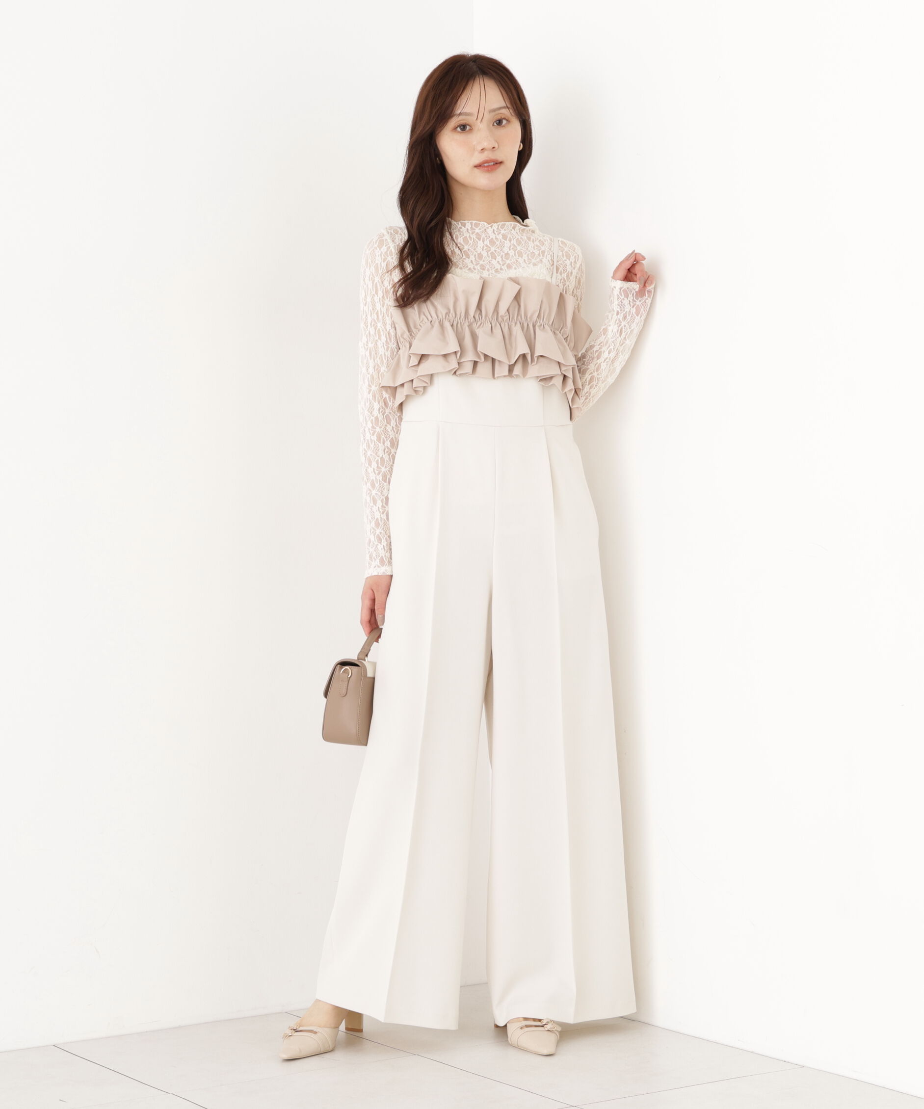 PROPORTION BODY DRESSING「フリルカラーオールインワン」|ワンピース|