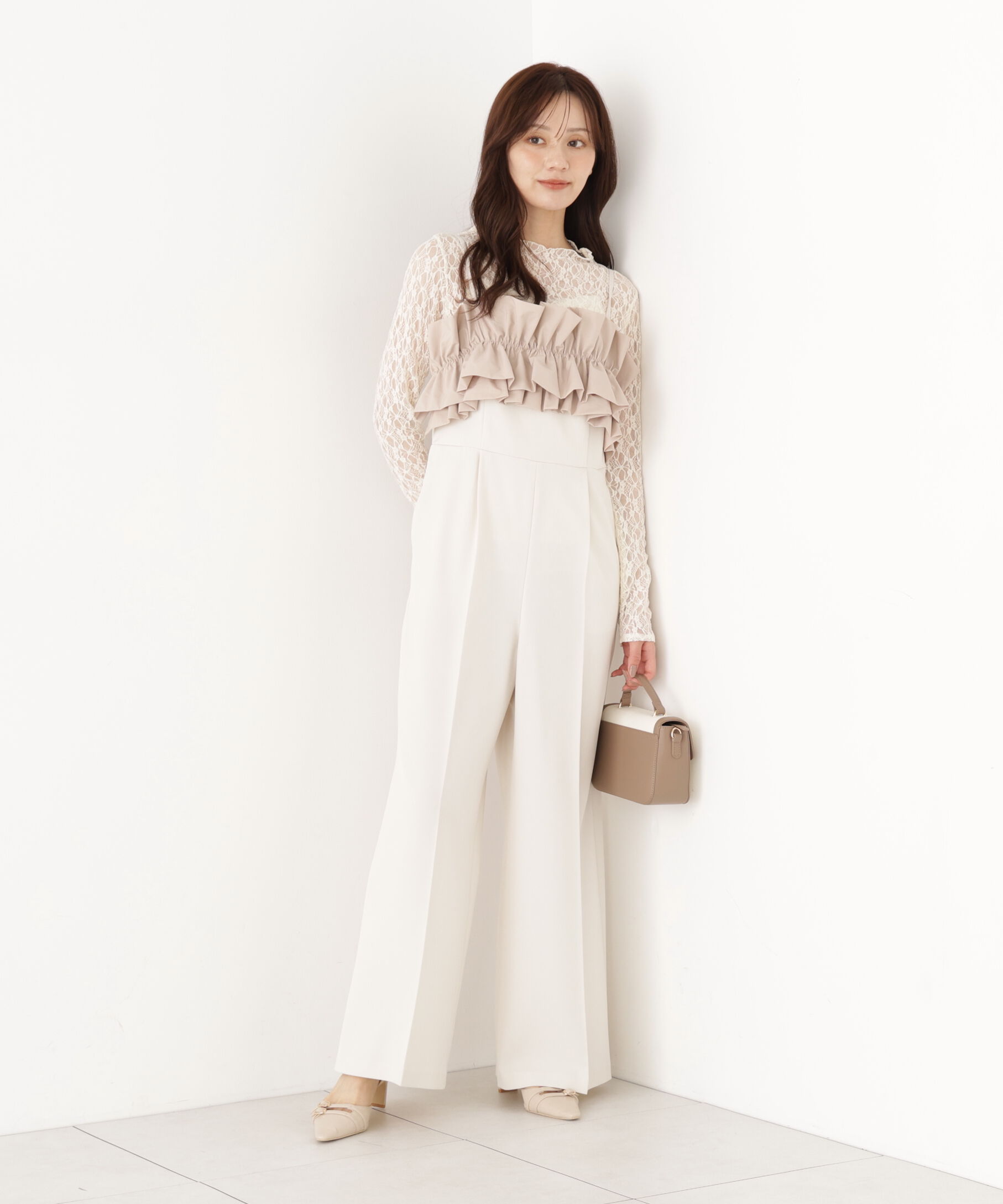 PROPORTION BODY DRESSING「フリルカラーオールインワン」|ワンピース|