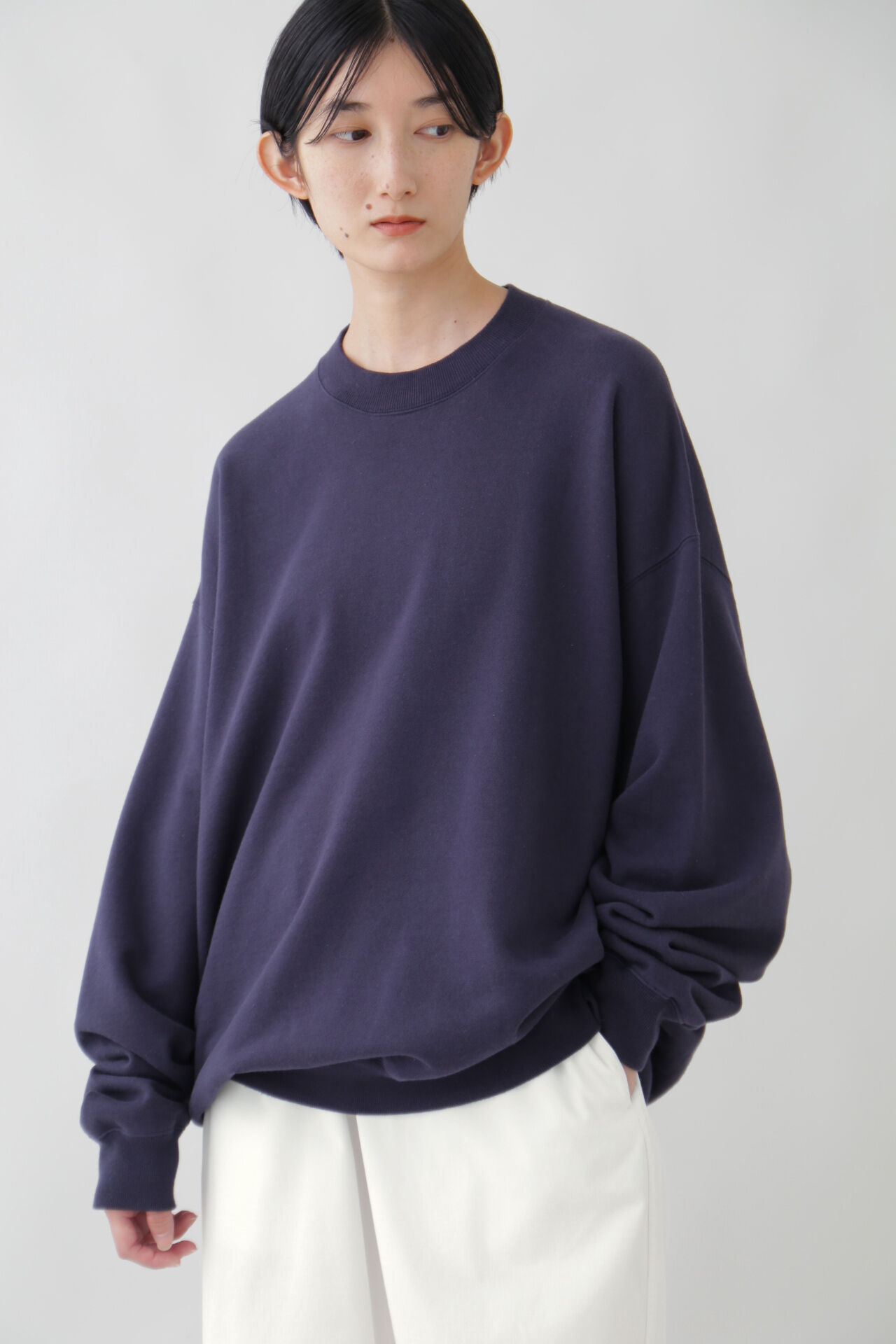 YLEVE 「Ｙ / ORGANIC COTTON BLEND HEAVY WEIGHT FLEECE CREW NECK」|Tシャツ・カットソー|