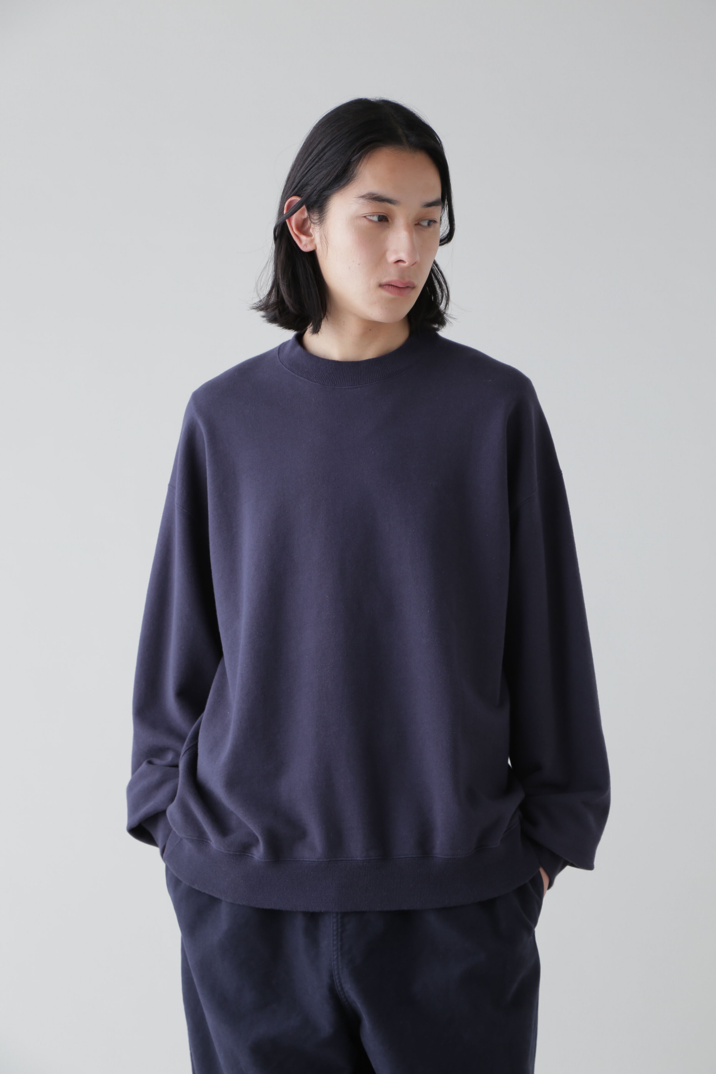 YLEVE 「Ｙ / ORGANIC COTTON BLEND HEAVY WEIGHT FLEECE CREW NECK」|Tシャツ・カットソー|