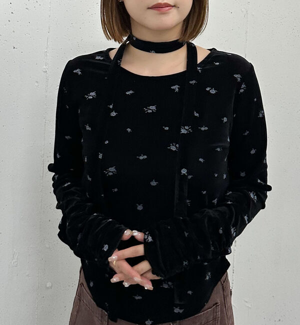 archives「花柄シアーベロアＴＯＰＳ」|Tシャツ・カットソー|