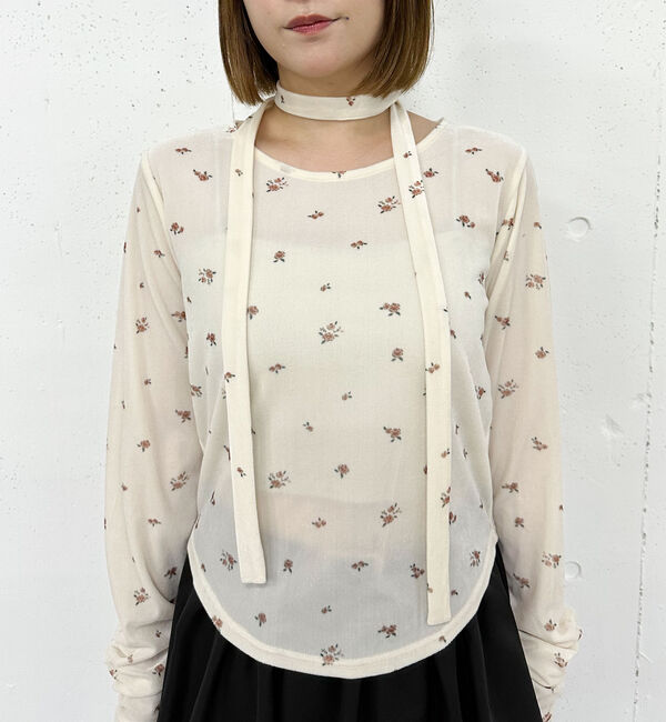 archives「花柄シアーベロアＴＯＰＳ」|Tシャツ・カットソー|