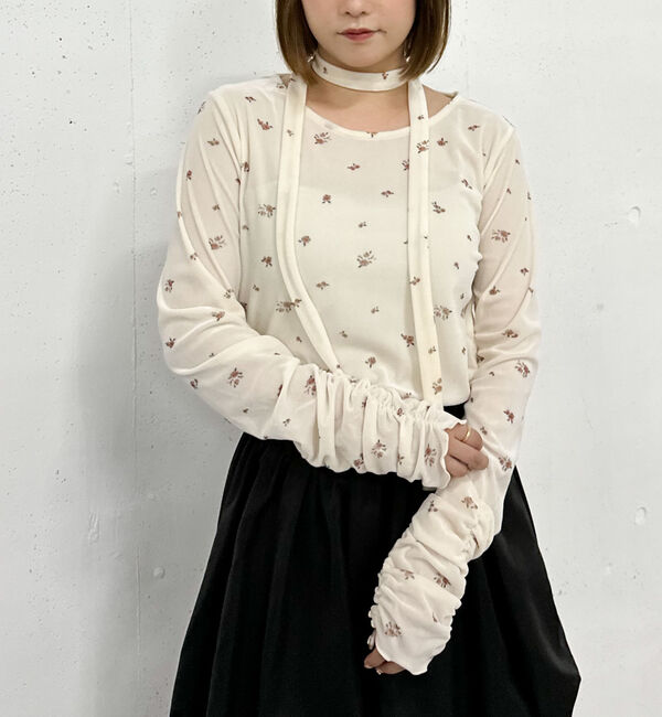 archives「花柄シアーベロアＴＯＰＳ」|Tシャツ・カットソー|