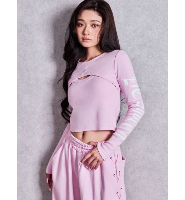 GYDA「GYDA&times;DC FRONT OPEN LONG SLEEVEトップス」|Tシャツ・カットソー|