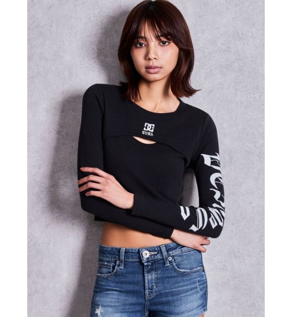 GYDA「GYDA&times;DC FRONT OPEN LONG SLEEVEトップス」|Tシャツ・カットソー|
