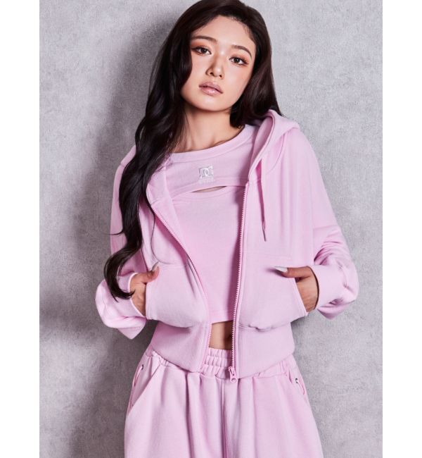 GYDA「GYDA&times;DC BACK LACE UP SHORTパーカー」|パーカー|