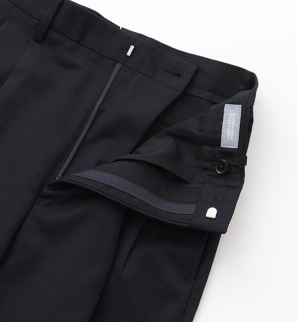 MACKINTOSH PHILOSOPHY「GREY LABEL プリーツパンツ」|スラックス|