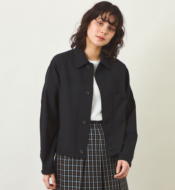 MACKINTOSH PHILOSOPHY「GREY LABEL 【HARLTON(ハールトン)】ドライタッチオックス」|ブルゾン・スタジャン|ブラック