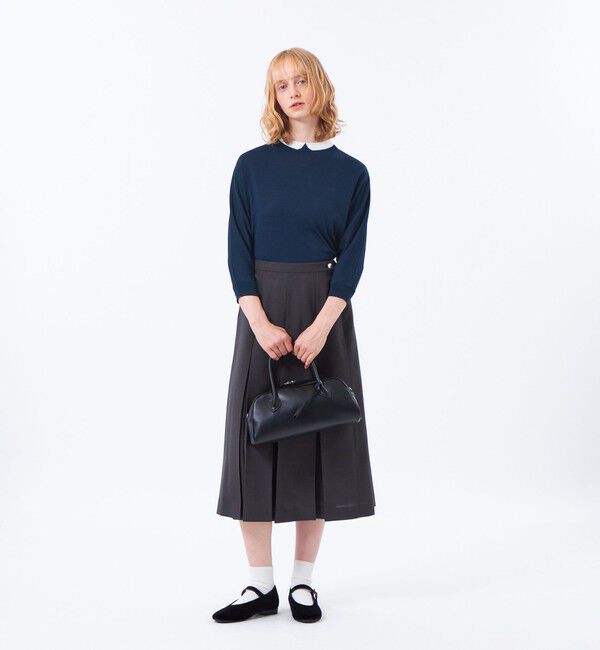 MACKINTOSH PHILOSOPHY「【Cleric Collar Knit(クレリックカラーニット)】ドルマンスリーブ」|ニット・セーター|