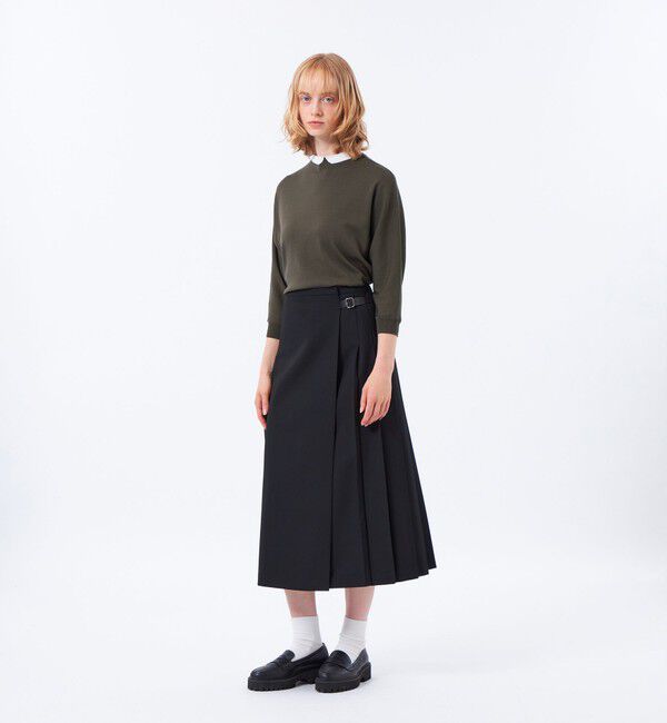 MACKINTOSH PHILOSOPHY「【Cleric Collar Knit(クレリックカラーニット)】ドルマンスリーブ」|ニット・セーター|