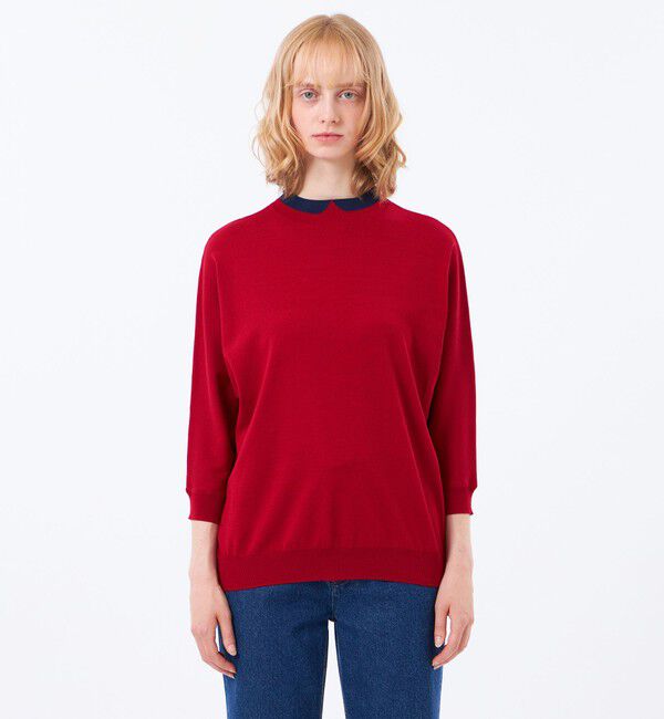 MACKINTOSH PHILOSOPHY「【Cleric Collar Knit(クレリックカラーニット)】ドルマンスリーブ」|ニット・セーター|