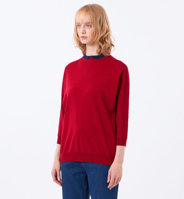 MACKINTOSH PHILOSOPHY「【Cleric Collar Knit(クレリックカラーニット)】ドルマンスリーブ」|ニット・セーター|
