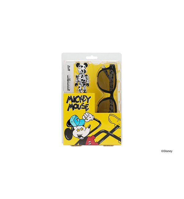  「【数量限定】Zoff｜BE@RBRICK サングラス [オリジナルフィギュアセット]ミッキーマウス Disney ディズニー」|メガネ|