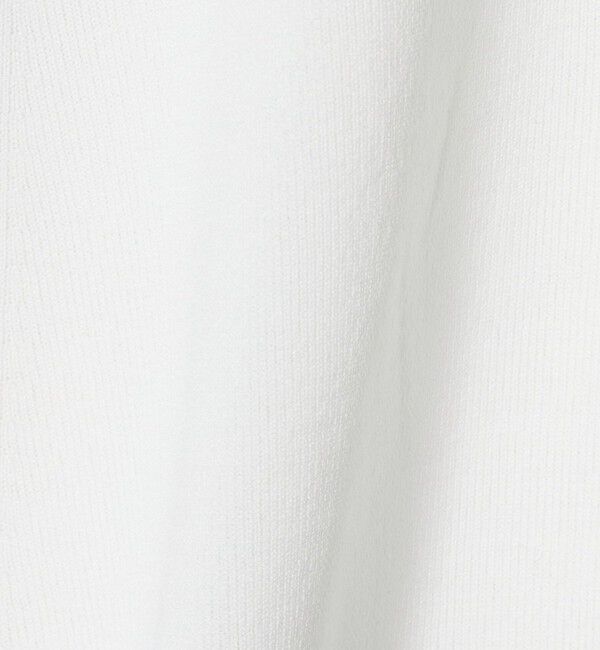 UNITED ARROWS「Vネック ニット ショートスリーブ チュニック」|ニット・セーター|