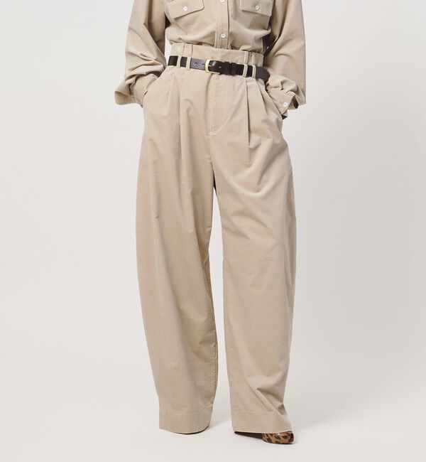 AEWEN MATOPH「＜AEWEN MATOPH＞コーデュロイ カーブパンツ」|その他|BEIGE
