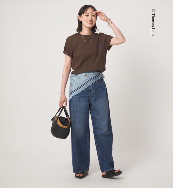 UNITED ARROWS green label relaxing「【別注】＜Thomas Lelu＞サインアート 半袖 Tシャツ カットソー」|Tシャツ・カットソー|